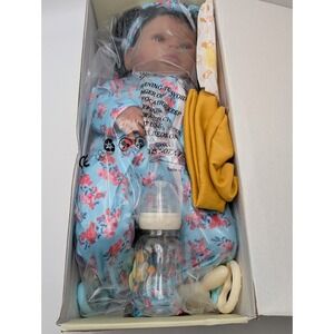 Lifelike Reborn Newborn Black Baby Doll W NEW Accessories Bottle Pacifer